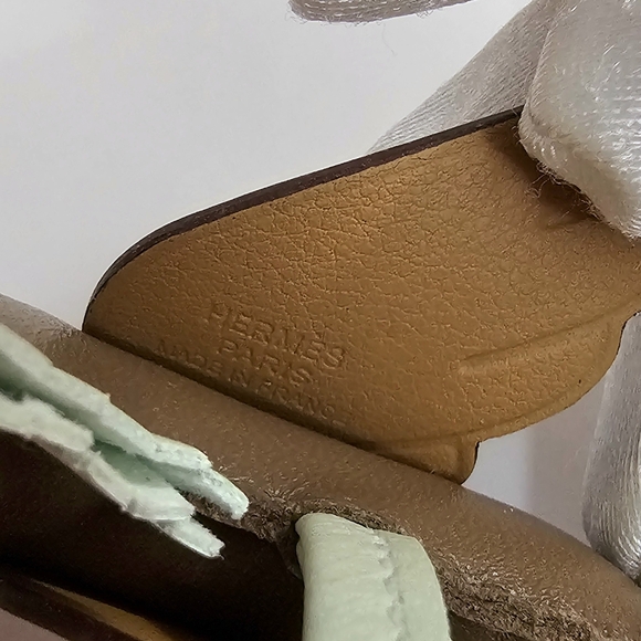 HERMES PEGASE PEGASUS Wing Rodeo Bag Charm Etoupe Vert Biscuit Authentic Sz. PM - Picture 5 of 5